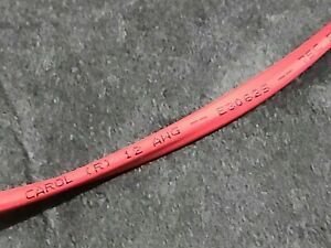 Carol E3062S 12/2C Stranded Plenum Fire Alarm Communication Cable FPLP Red /50ft