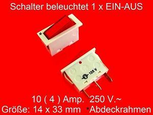 Schalter beleuchtet Wippschalter Elektronik &amp; Messtechnik Schalter &amp; Kabel
