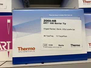Thermo 2169-HR ART 200 BarrierPipette Tips 200L box of 10 trays (Qty=960)