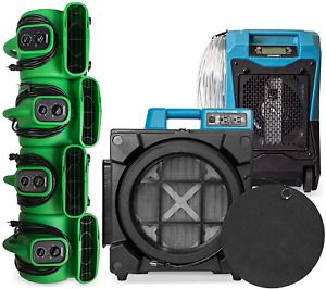 XPOWER P-430AT Medium Sized Air Mover, Carpet Dryer, Floor Blower, and Utility F