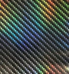 LASER FULL COLORS CARBON FIBER Water Transfer Dip Hydrographic Film 0.5x10m US