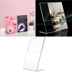 1x Acrylic Transparent Display Shelf Mobile Book Wallet Glasses Rack Multilayer