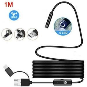 Megapixels HD USB C Endoscope Type C Borescope Inspection For Android B0E9 E5B3