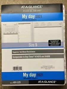 Day Runner At-A-Glance 2 Pages-Per-Day Planning Pages, 8.5x11 APRIL-DECEMBER