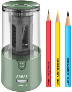 AFMAT Electric Pencil Sharpener for Colored Pencils Auto Stop Super Sharp &amp; Fast