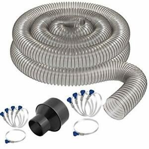 2 1/2&#034; x 20&#039; CLEAR PVC DUST COLLECTION HOSE BY PEACHTREE WOODWORKING PW368