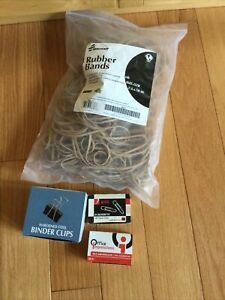 Office Accessories, Paper Clips Rubber Bands