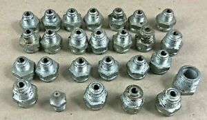 Lot 26 Oil Cups Steel Press Cap Grease Cup 1/2&#034; Fitting Hit Miss Engine Alemite