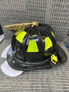 Cairns Black N5A Leather New Yorker Firefighting Helmet Large Bourkes - 2021