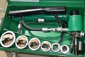 Greenlee Slug-Splitter Hydraulic Knockout Punch Set