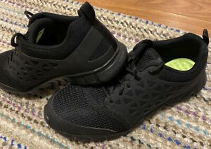 Reebok Sublite Cushion Esd Safety Work Shoe, Men&#039;s Size 9.5 Men Black Euc