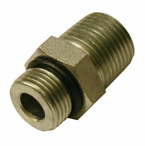 Apache 39038862 Steel Universal Hydraulic Adapter 1/2 Male x 1/2 Male in.