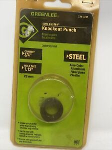 New Greenlee 721-3/4P Slug-Buster Round Replacement Conduit Punch, 3/4”