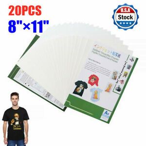 US Stock 8in11in Inkjet Transfer Paper for T-shirt Heat Transfer Paper A4 20PCS