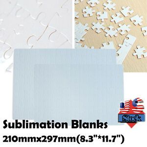 USA 10set A4 Sublimation Blanks Jigsaw Puzzles 120 Pieces for Heat Press