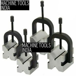 8 pc V-Block Clamp Bar Double Sided 90° Precision Hardened Steel Machinist Tool