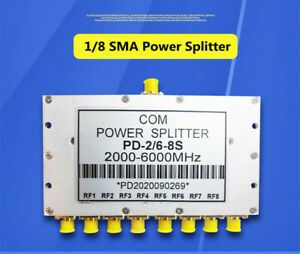 1/8 2.4 5.8G Wifi Full Frequency Combiner 2-6G Broadband SMA Power Splitter