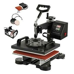 5 in 1 Digital Multifunctional Heat Press Machine 12&#034; x 10&#034; Heat 12x10 5in1