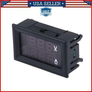DC100V 10A Digital LED Panel Voltmeter Ammeter Current Volt Voltage Meter Tester