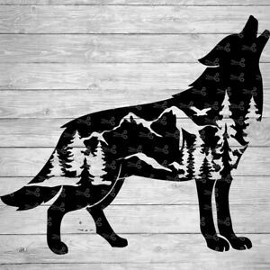 Nature Wolf SVG, Cricut files