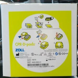 New ZOLL 8900-0800-01 CPR-D-Padz Adult Electrode for AED Plus