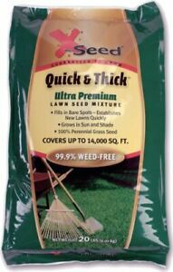 X-Seed Ultra Premium Quick and Thick Lawn Seed Mixture 20-Pound