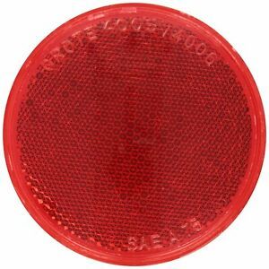 Grote 40062 Red 3&#034; Round Sealed Stick-On Reflector