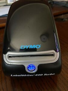 USED DYMO LabelWriter 450 Turbo High Speed Label &amp; Barcode Printer in Black