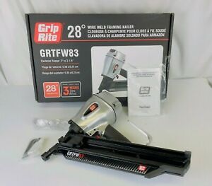 NEW GRIP RITE GRTFW83 28 WIRE WELD FRAMING NAILER!
