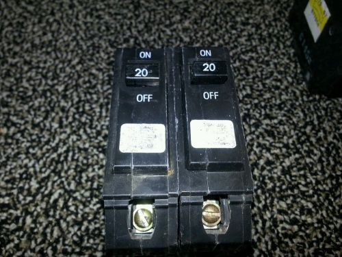1 ge circuit breaker 20 amp - 1 pole(item 2) for sale