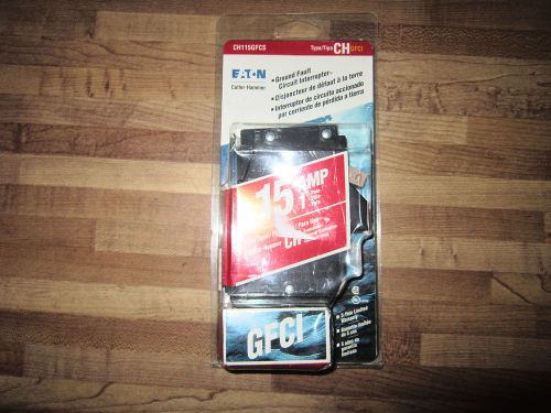 EATON CUTTLER HAMMER 15AMP GFCI CIRCUIT BREAKER CH115GFCS SEALED NEW