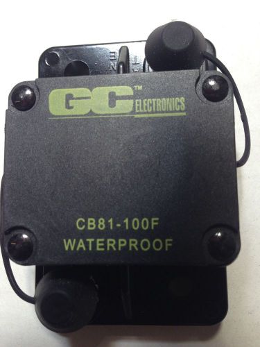 Gc electronics dc circuit breaker 100 amp surface 181100f/cb81-100f/ 76415 auto for sale