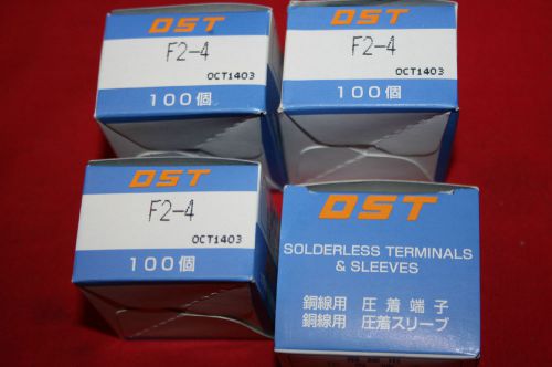 NEW Lot of (400) Daido DST Block Spade Solderless Terminals F2-4   BNIB 400 pcs