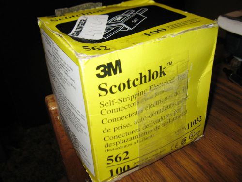 3m scotchlock 562 self-striping electrical tap connectors pn11032 box of 99 for sale