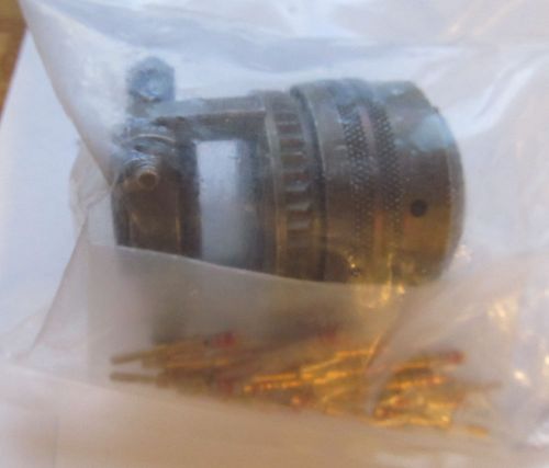 Amphenol industrial - ms3126f22-21p - circular connector plug size 22, 21pos for sale