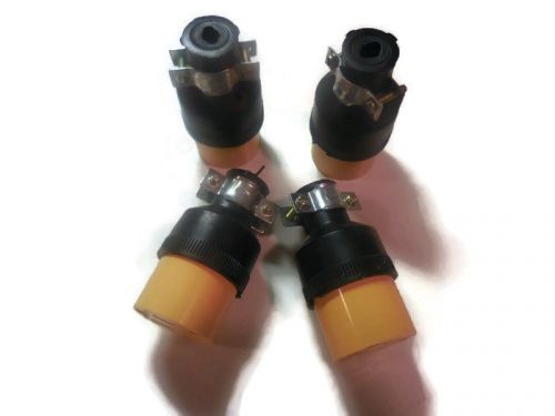 4 pc female extension cord electrical wire repair replacement plug end set for sale