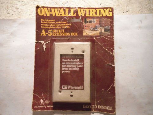 Wiremold a-5 outlet extension box - new for sale