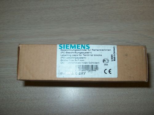 Box of siemens label caps for terminal blocks 8wa8 850 2ay **new** for sale
