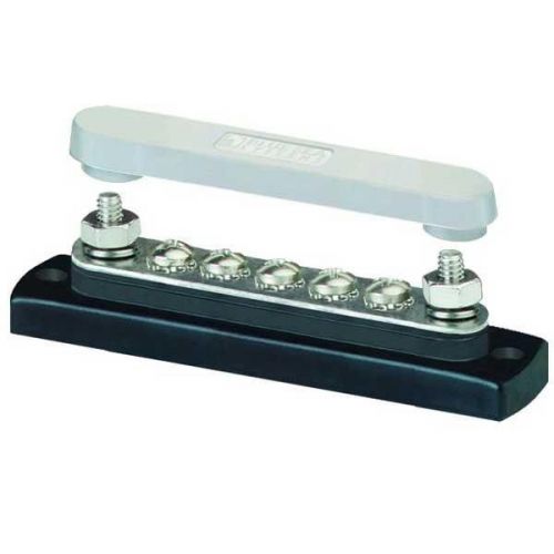 Blue Sea 2314, Common Busbars with Cover, Mini 100 Ampere, 5 Position 79-2314