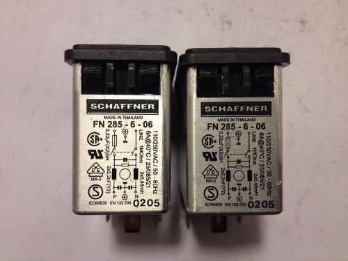 LOT OF 2 SCHAFFNER FN285-6-06 SWITCH USED