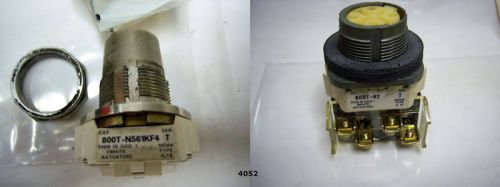 (4052) lot of 2 allen bradley selector switches 800t-n561kf4 for sale