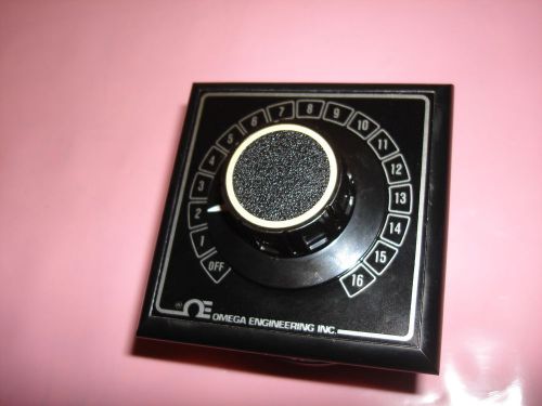 Omega OSW3-16 Rotary Selector Switch - 16 Position 3&#034; 2 Pole Silver Plated Black