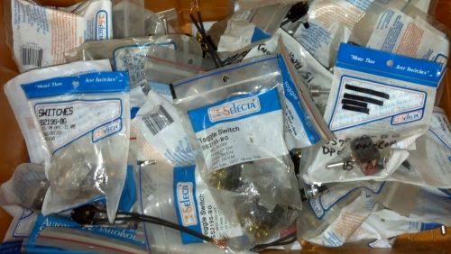 LOT OF 64 VARIOUS SELECTA TOGGLE SWITCHES &#034;ALL NEW&#034;