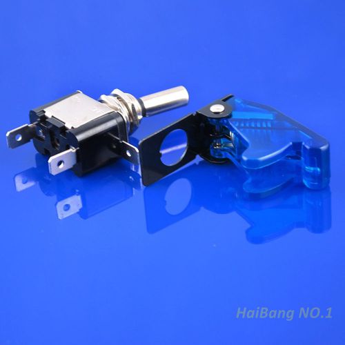 Blue led light on-off control spst illuminated toggle switch 12v 20a new y8 for sale