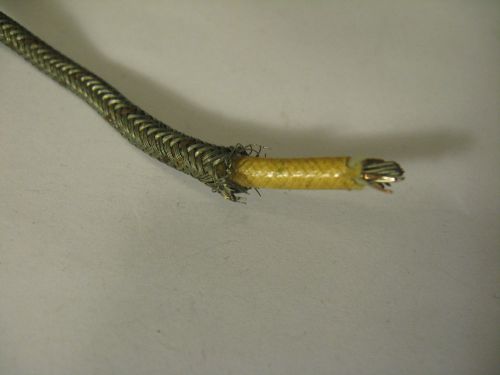 14 gauge shielded wire braided steel vintage aircraft hookup wire 5 foot lengths for sale