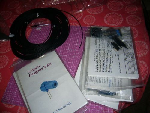 Fiber optics, Simplex Designers kit, 6 kits/5 rolls cable, For 5MHz-10meter link