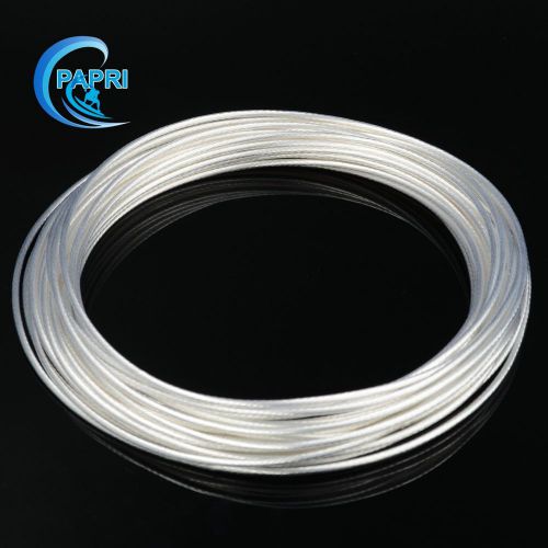 32.8ft 1.0mm2 Audio Teflon OCC purity Brass silver plated wire Headphone cable