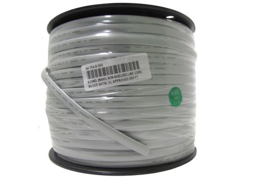 8 conductor 26awg non-shielded silver satin line cord ul-rated 500ft for sale