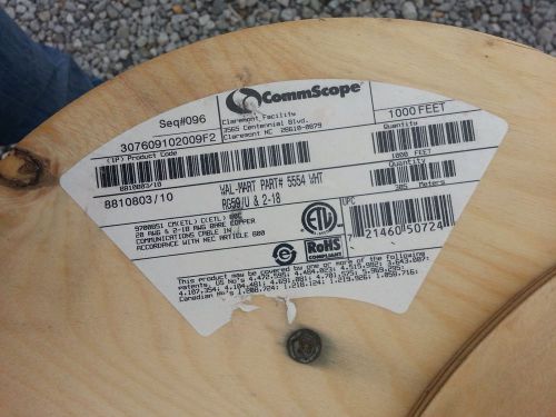 COMM CABLE RG59/U 2-18 AWG &amp; 1-20 AWG WHITE JACKET PER 10 FT