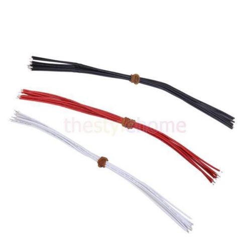 30pcs Red Black and White 22AWG Hookup Wire Pickup Wire for Guitar Accessories